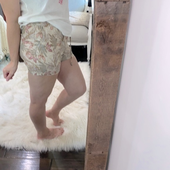 Cynthia Rowley floral shorts linen size medium - Picture 1 of 7